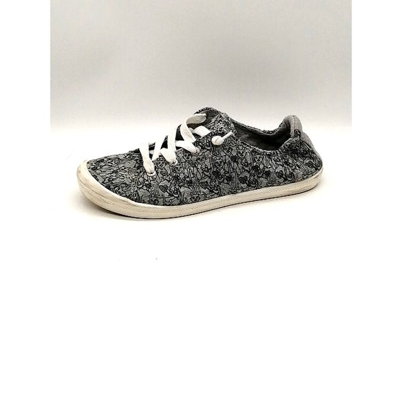 Bobs Skechers Sneaker Womens Gray 9 Walking Shoe Cats Stretch Memory Foam 114059 - Picture 1 of 11